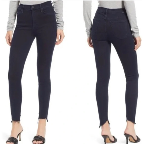 MOTHER Denim - mother the stunner zip two step fray holding hands jeans